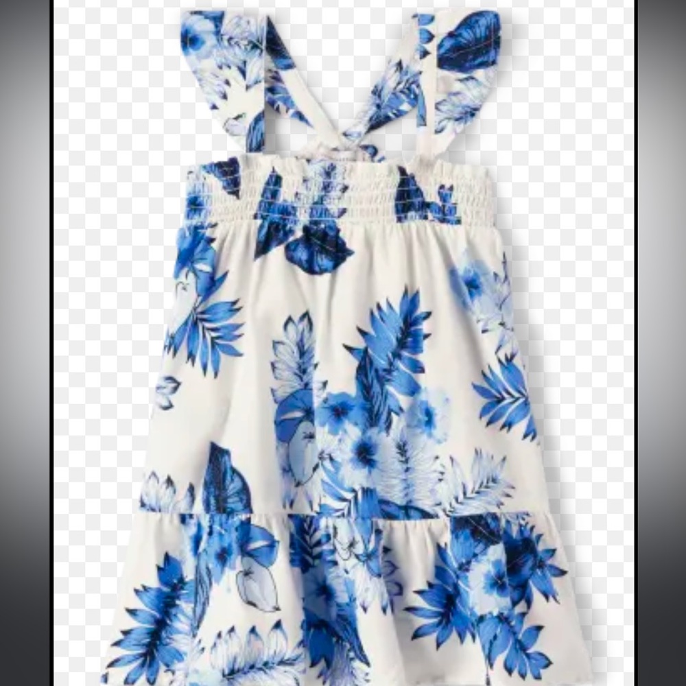 3T Toddler Girls Matching Family Floral Tiered Dress